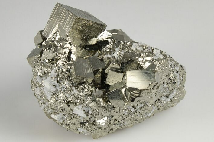 2.3" Shiny, Cubic Pyrite Crystal Cluster - Peru